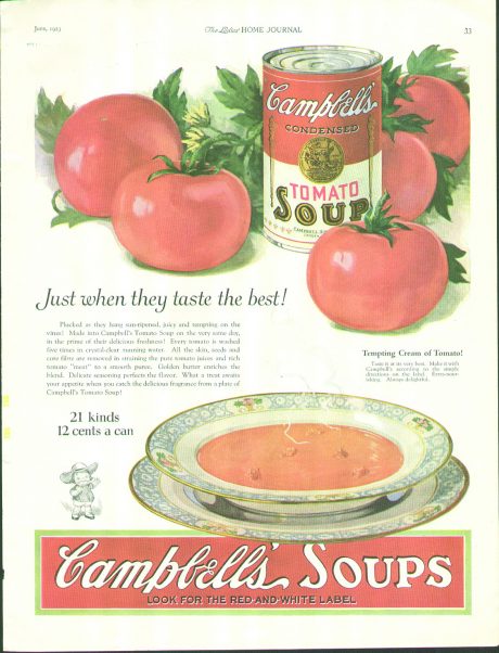 Campbell's Soup Ad.