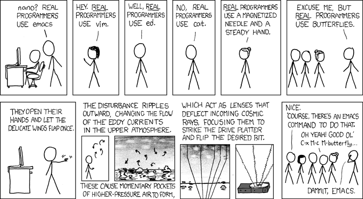 Real Programmers, XKCD
