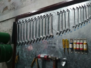 Figure 12. Tools and fuses hanging in the project powerhouse. A locally managed account has been created to fund any necessary maintenance or repairs that might be needed in the future (Seraph Tamang).