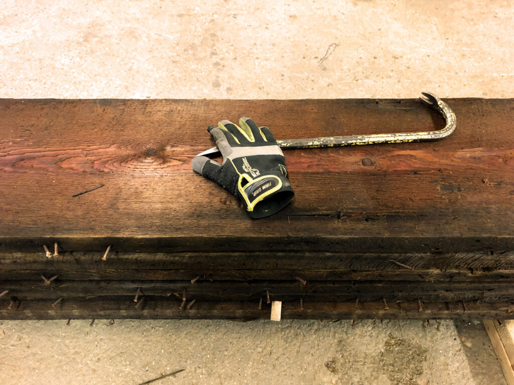 A deconstruction laborer’s tools, Chicago, 2018. Photo by Catherine Fennell
