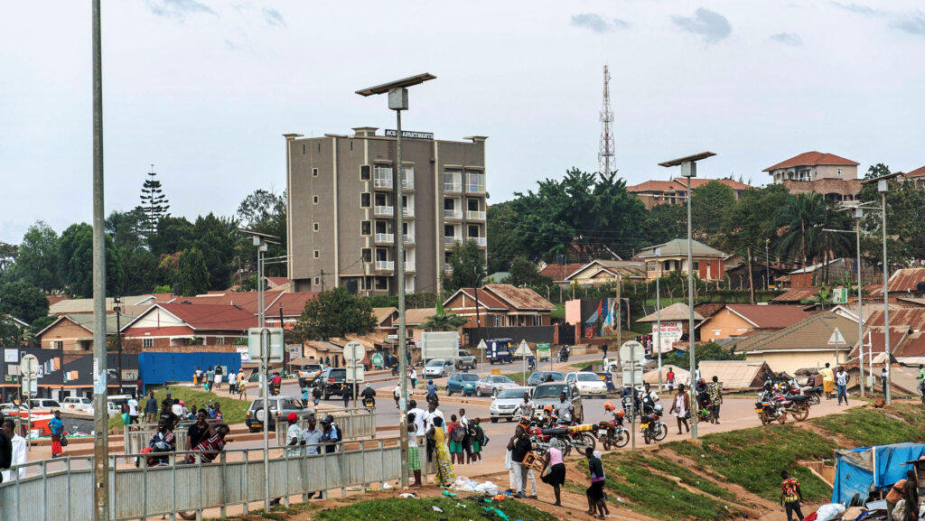 Along the roadside, there is a broad range of economic activity