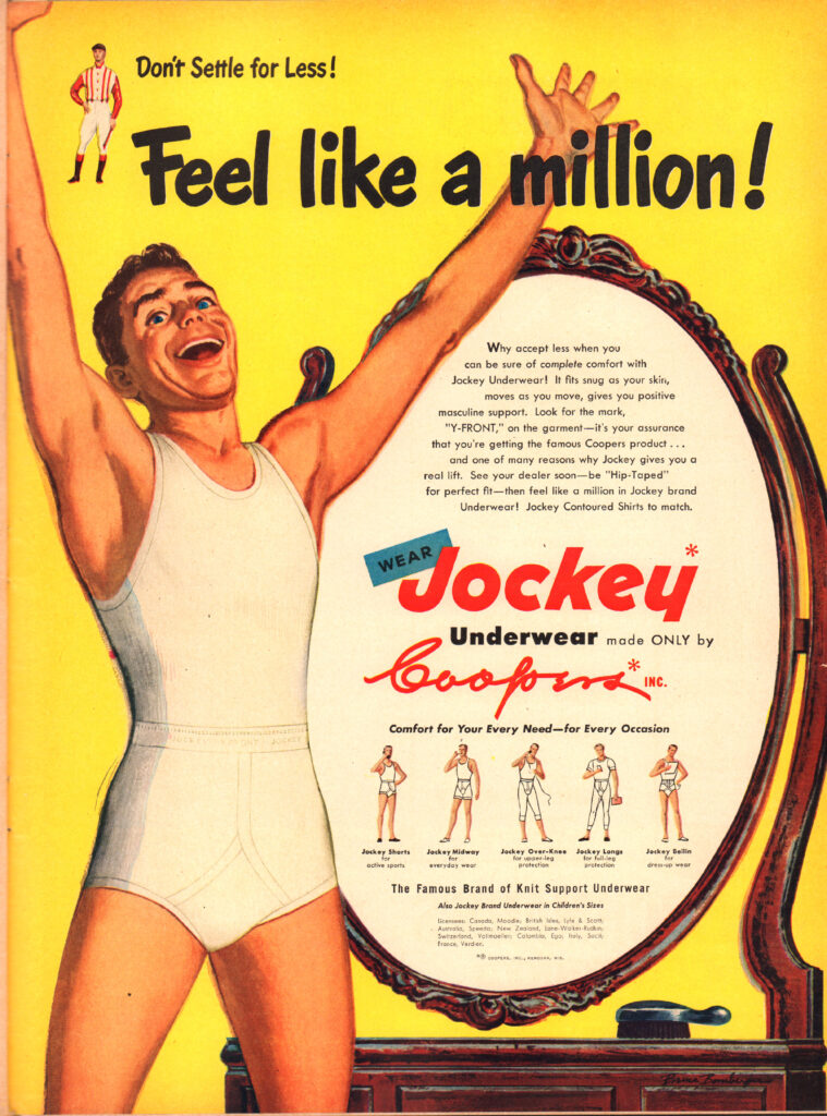 Jockey Underwear Advertisement, Life Magazine, March 27, 1950