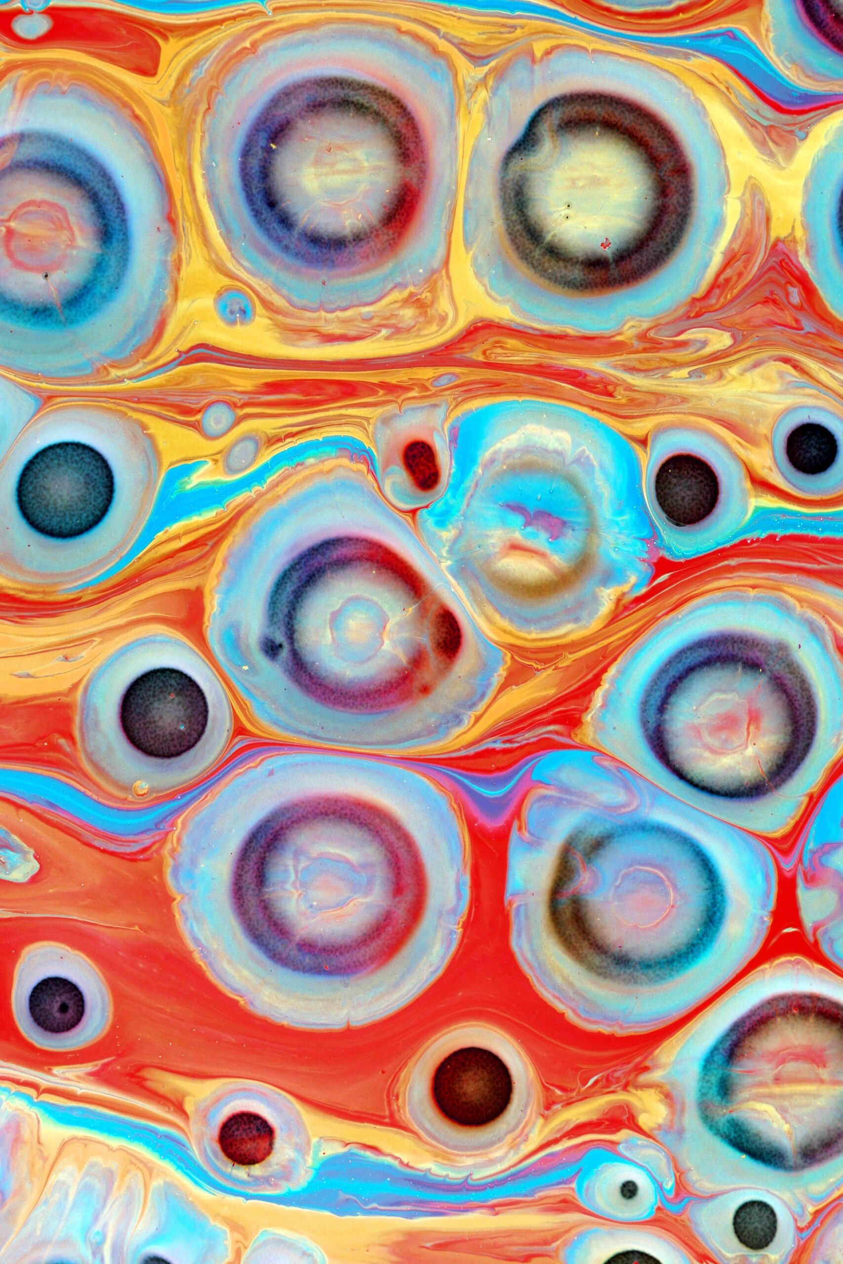 abstract multicolor mosaic art